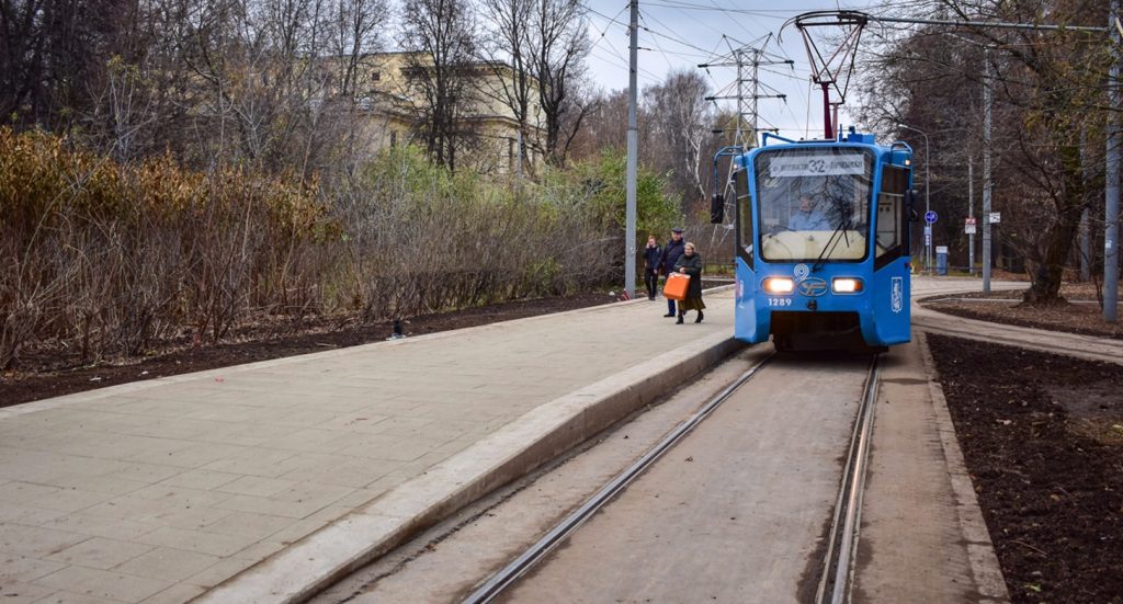 Москва получила первую трамвайную платформу венского типа