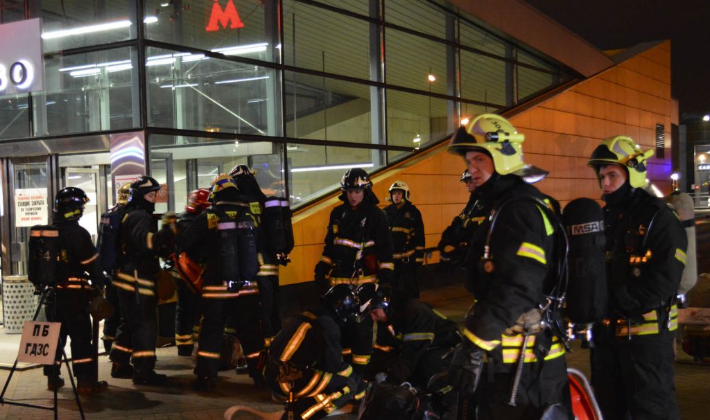 Пожарные и спасатели Новой Москвы провели первые учения в метро