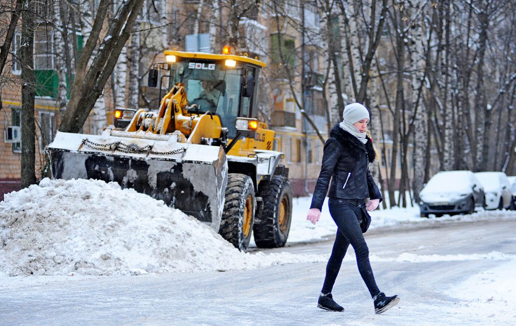 Московские сугробы достигли своего «пика» за зиму