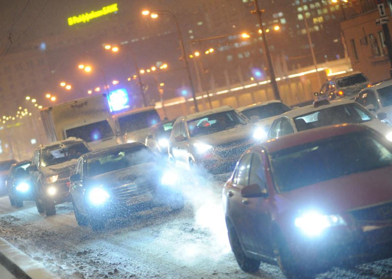 Индекс загруженности дорог снизился на 3,8 процента. Фото: Александр Кожохин, «Вечерняя Москва»