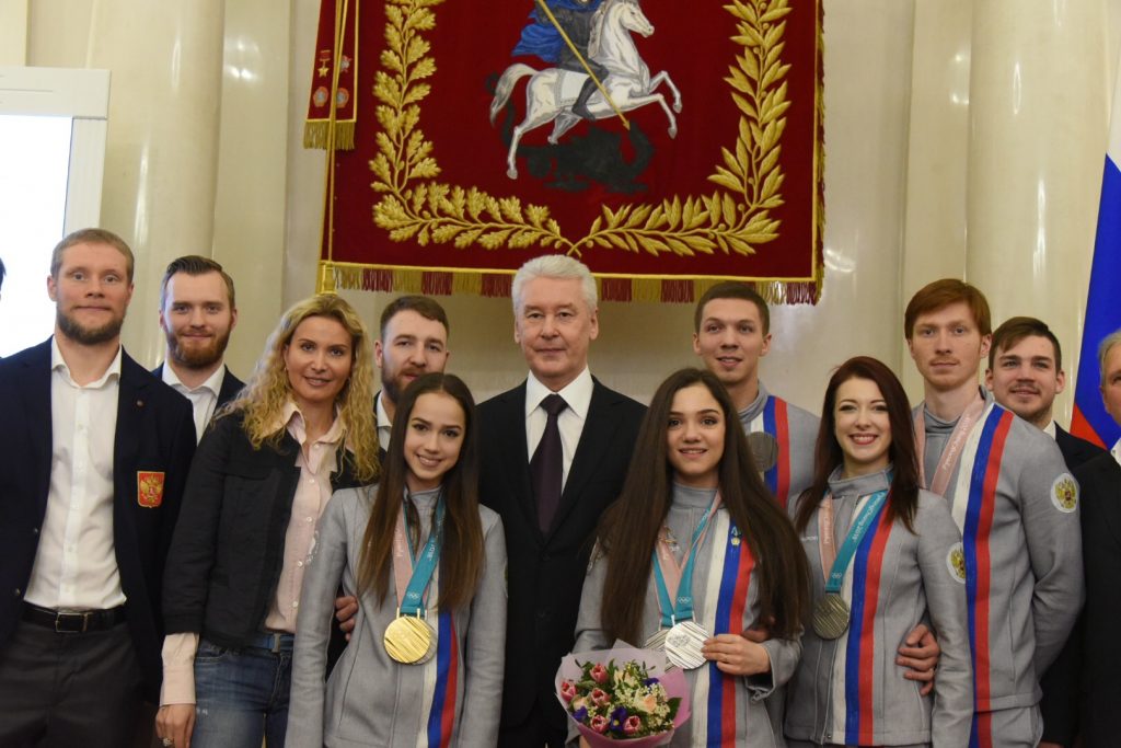 Сергей Собянин наградил москвичей-призеров Олимпиады
