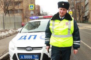 2 апреля 2018 года. Капитан полиции Дмитрий Озорнов.  Фото: Наталия Нечаева, «Вечеряя Москва»