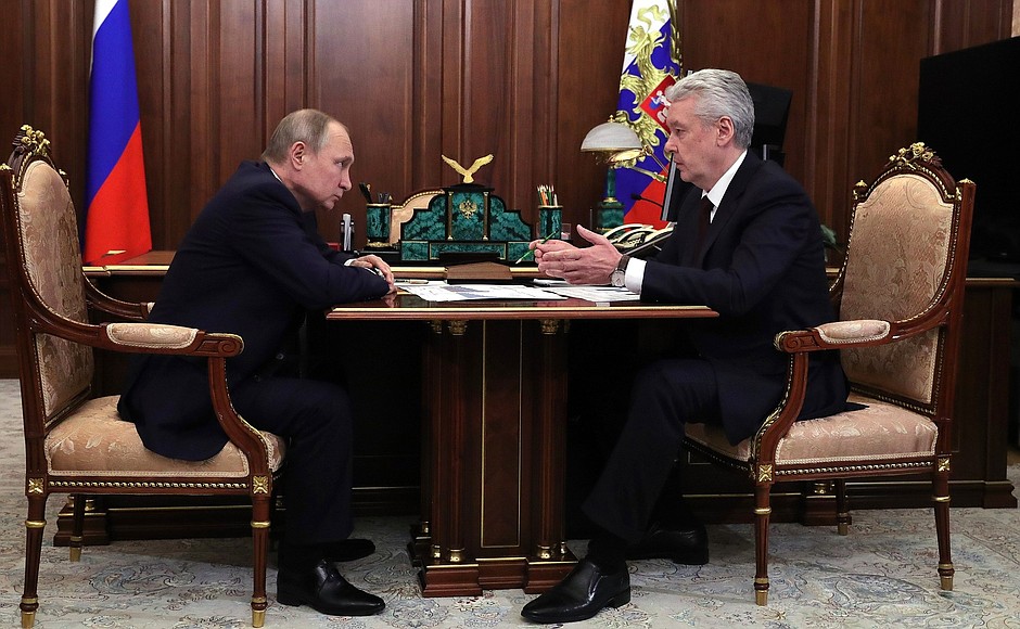 Мэр Москвы рассказал президенту России о строительстве большого подземного кольца