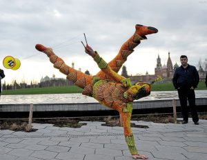 Артисты «Цирка дю Солей» выступили в «Зарядье». Фото: Светлана Колоскова, «Вечерняя Москва»