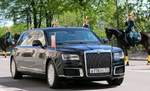 Новый лимузин главы государства продемонстрировали на инаугурации 7 мая. Фото: официальный сайт президента России