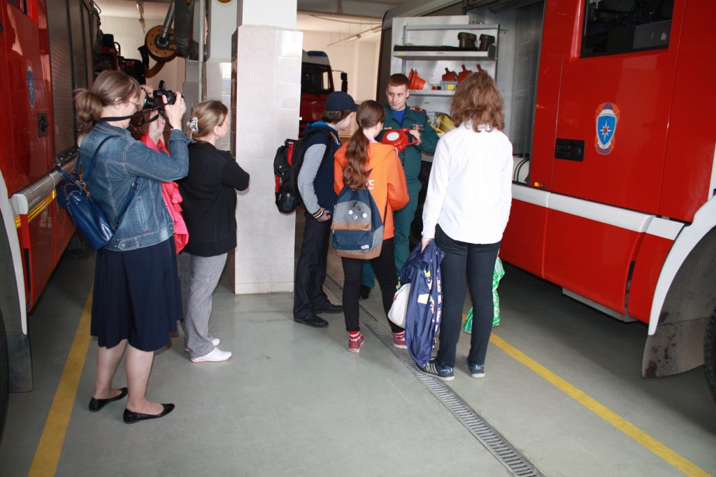 Юные спецкоры посетили 8-ую пожарно-спасательную часть