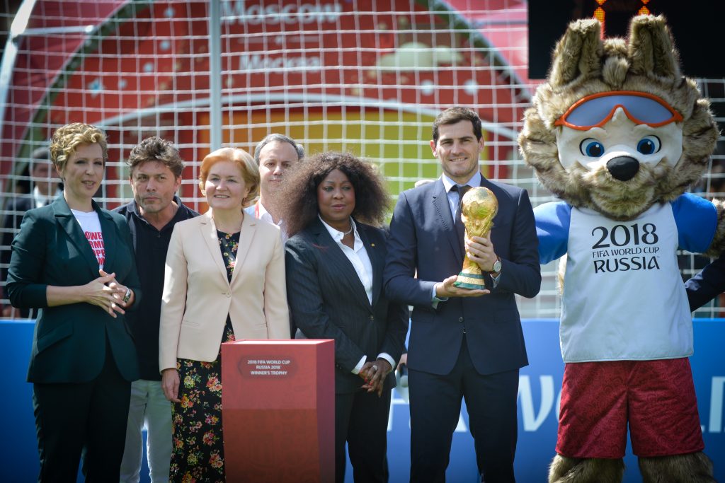 Генеральный секретарь FIFA посетила «Парк футбола» на Красной площади