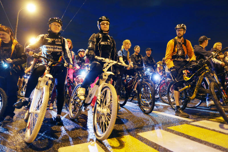 Ночной велопарад организуют в Москве