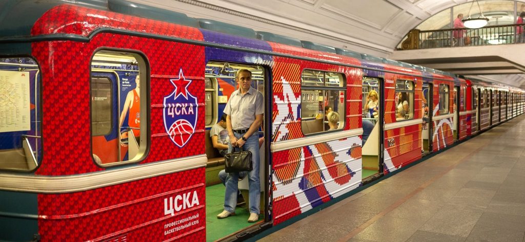 Тематический поезд «ЦСКА» запустили на Замоскворецкой линии