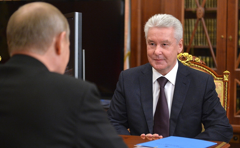 Владимир Путин поздравил мэра Москвы Сергея Собянина