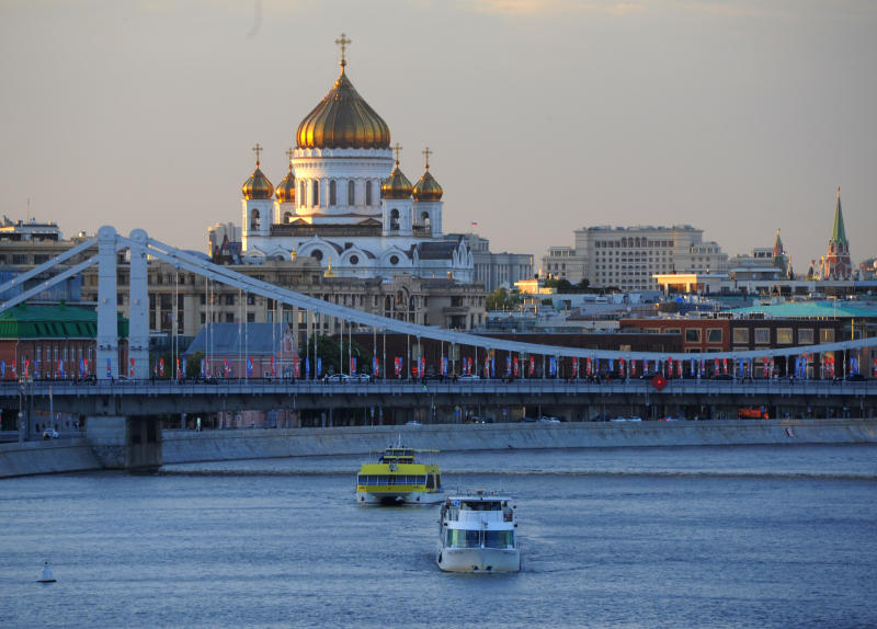 Торжественная встреча мощей святого состоялась в Москве. Фото: Александр Кожохин, «Вечерняя Москва»