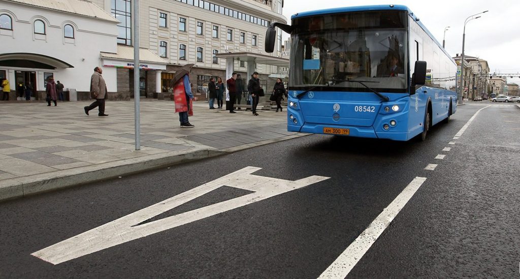 Новые выделенные полосы для автобусов появятся на востоке Москвы