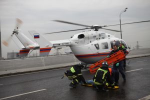 На место инцидента был вызван вертолет. Фото: Павел Волков