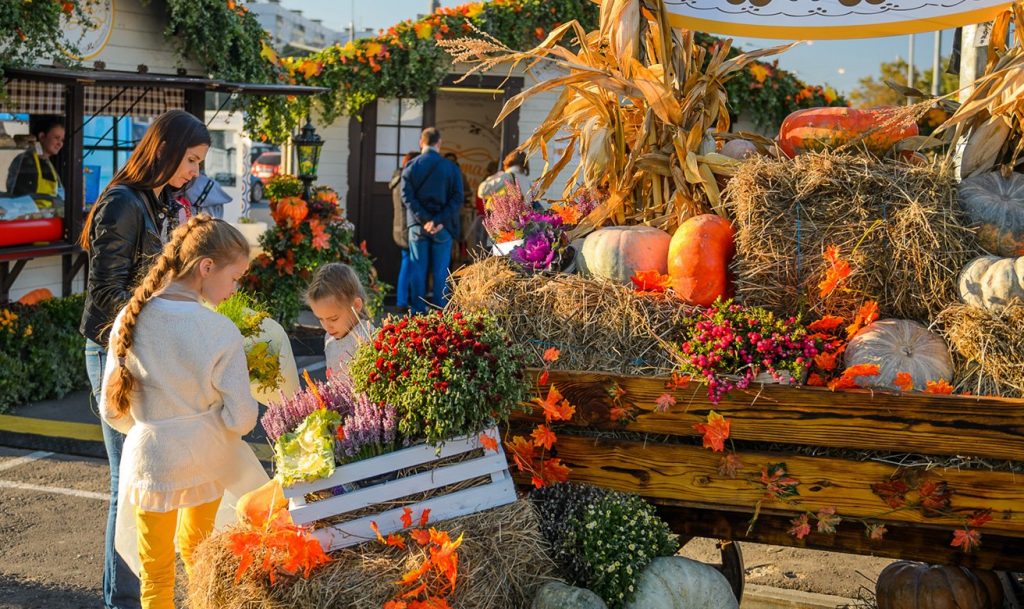 Букеты из фруктов и казачьи песни: в столице стартовал фестиваль «Золотая осень»