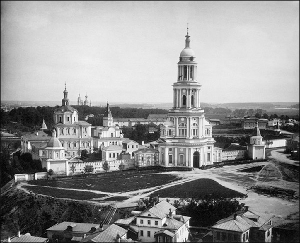 1883 год. Вид на Спасо-Андронников монастырь