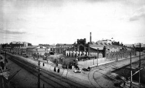 1908–1909-е годы. В это время в депо эксплуатировались электрические вагоны. Фото: PASTVU.COM