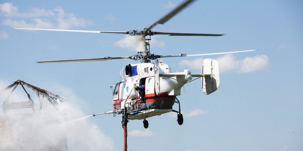 25 лет назад в Москве появилась первая в России вертолетная пожарно-спасательная служба