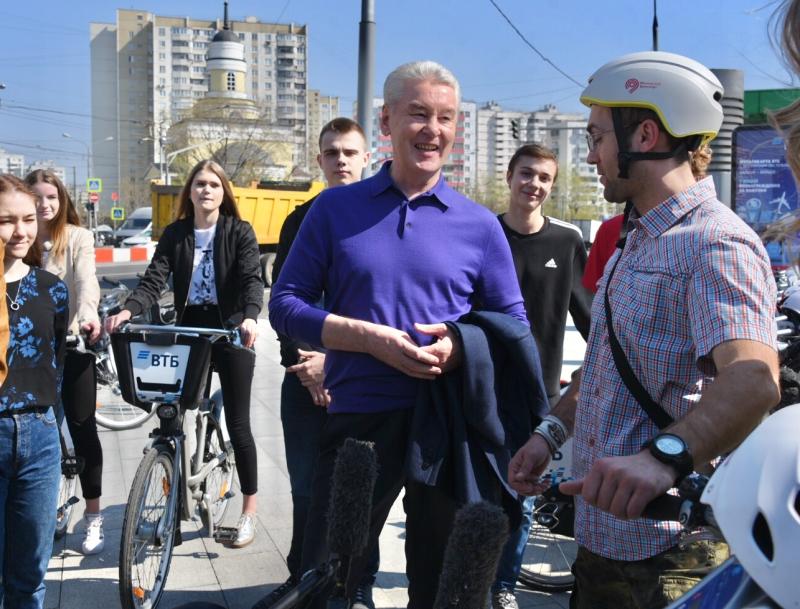 Собянин открыл сезон городского велопроката