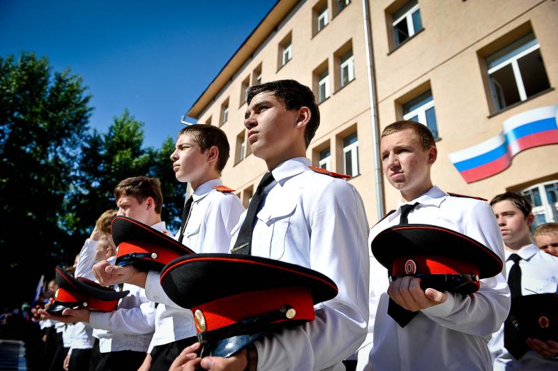 Более 200 учеников казачьих кадетских классов выступят в Таганском районе. Фото: Александр Казаков, «Вечерняя Москва»
