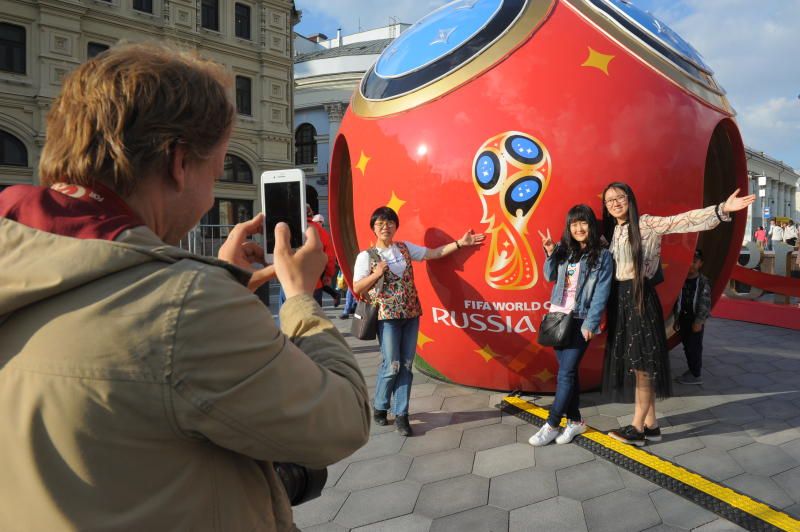Знак в честь Чемпионата мира по футболу могут установить в центре города. Фото: Александр Кожохин, «Вечерняя Москва»