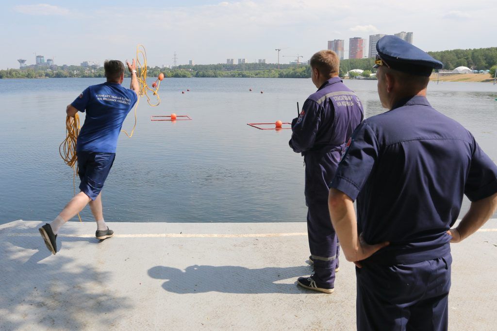 Многоборье на первенство ГКУ «МГПСС» выявило лучших водных спасателей столицы