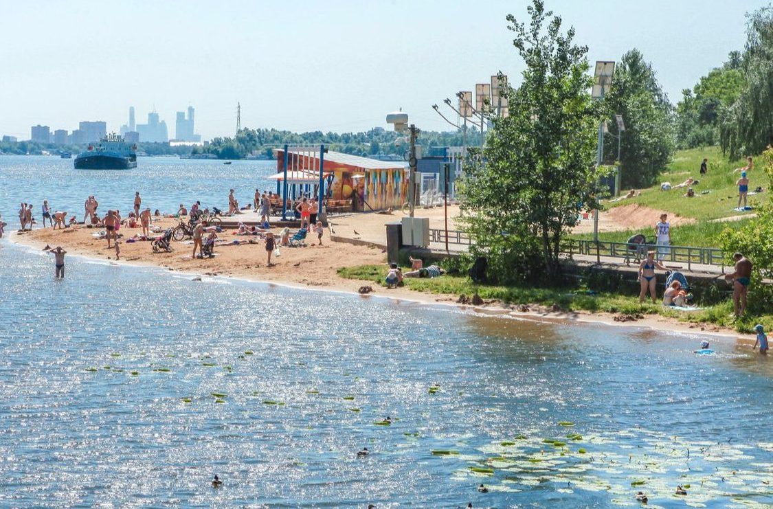 Пляжи открыли в парках Центрального округа. Фото: официальный сайт мэра Москвы