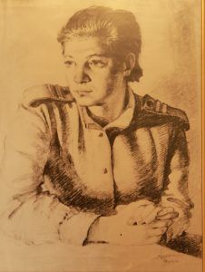1944 год. Портрет Анны, сделанный на фронте Павлом Афониным