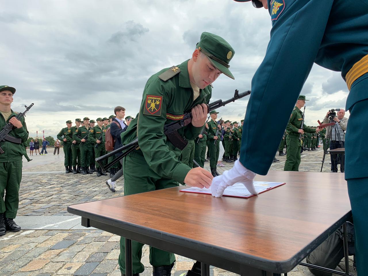 Церемония присяги Семеновского полка прошла в столице. Фото: Мария Карташова