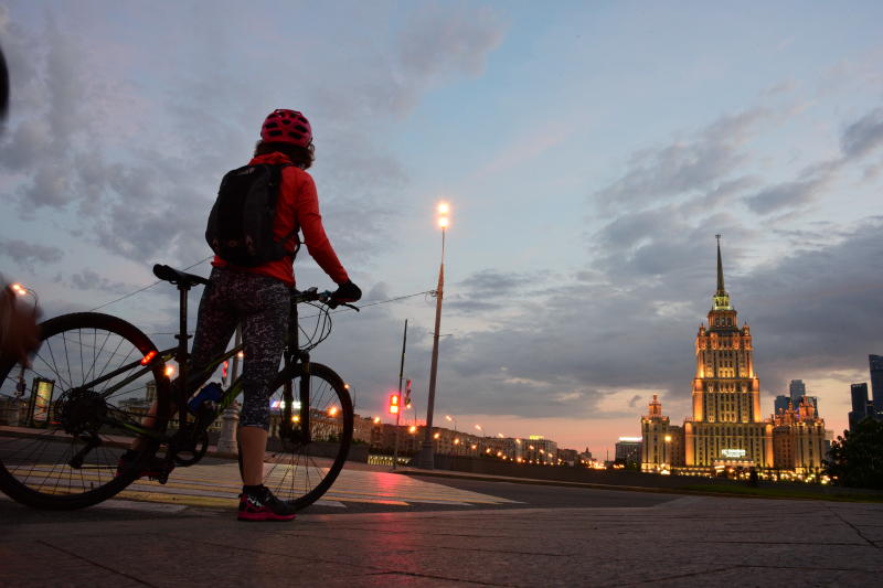 Тематический фестиваль состоится на велозабеге в центре столицы. Фото: Пелагия Замятина, «Вечерняя Москва»