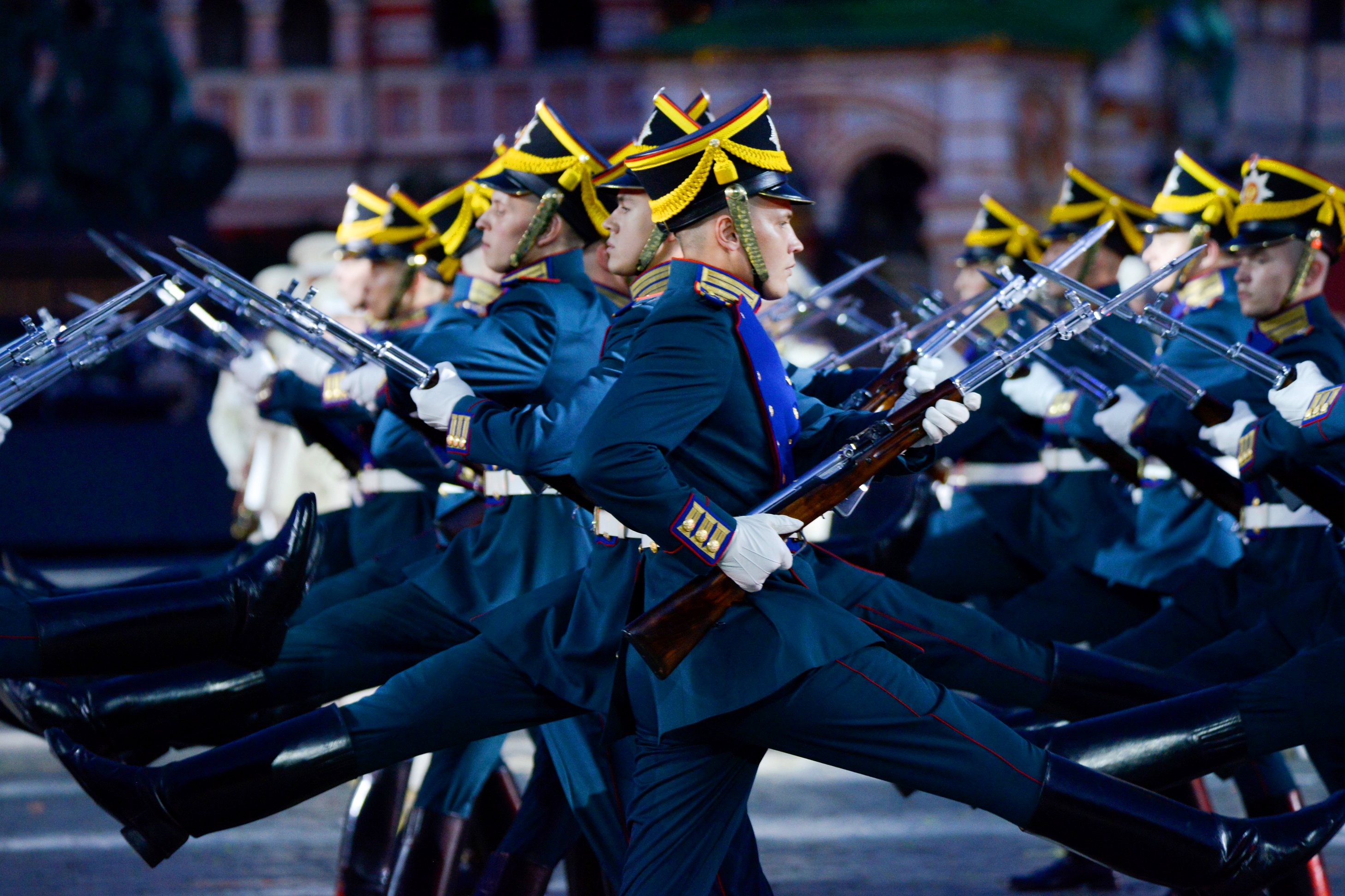 В Москве в рамках фестиваля «Спасская башня» выступят военные оркестры. Фото: архив, «Вечерняя Москва»