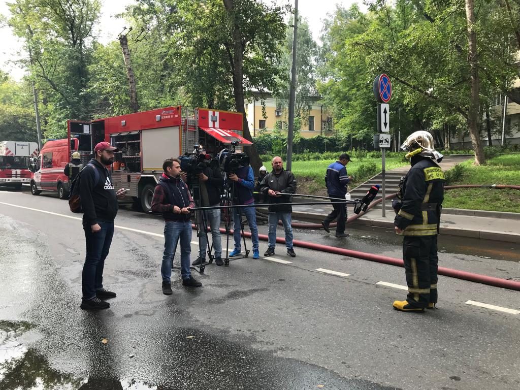 Пожар на Доброслободской улице ликвидирован