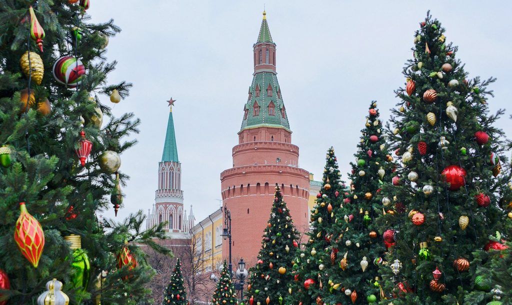 Свыше 330 новогодних елок установят в центре Москвы