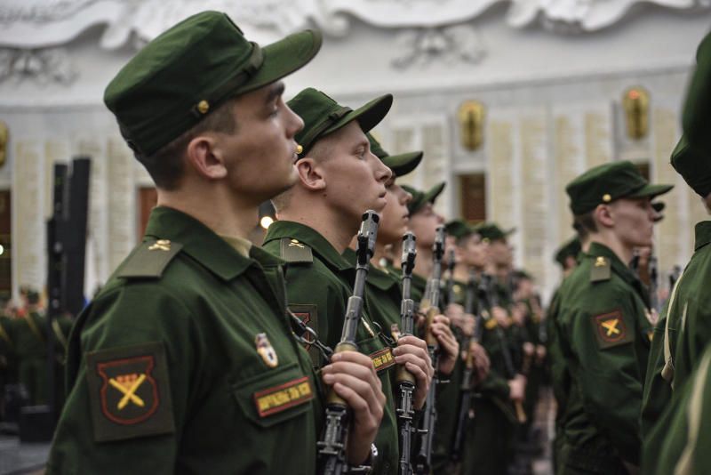 Около 500 военнослужащих Семеновского полка приняли присягу. Фото: Пелагия Замятина, «Вечерняя Москва»