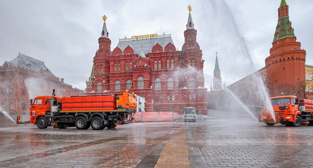 Седьмую масштабную дезинфекцию осуществили в столице. Фото: сайт мэра Москвы