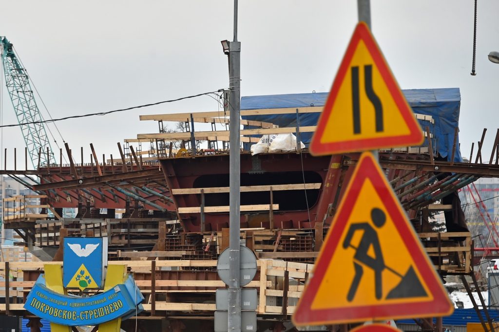 Реконструкция развязки МКАД – Волоколамское шоссе вышла на новый этап