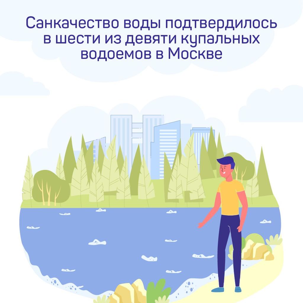 Вода в шести из девяти водоемов Москвы соответствует санитарным требованиям согласно проверке Роспотребнадзора