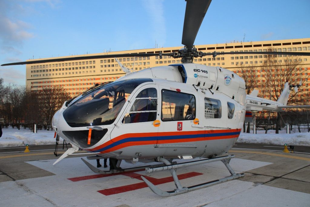 За два года санитарными вертолётами при ГКБ им. С.С. Юдина спасено более 390 человек