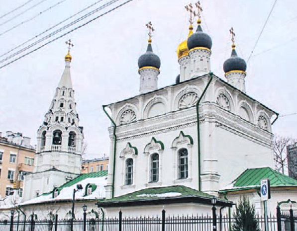 12 марта 2021 года. Фасад церкви Спаса Преображения украшают кокошники с раковинами, поясами и колонками. Фото: сайт мэра Москвы