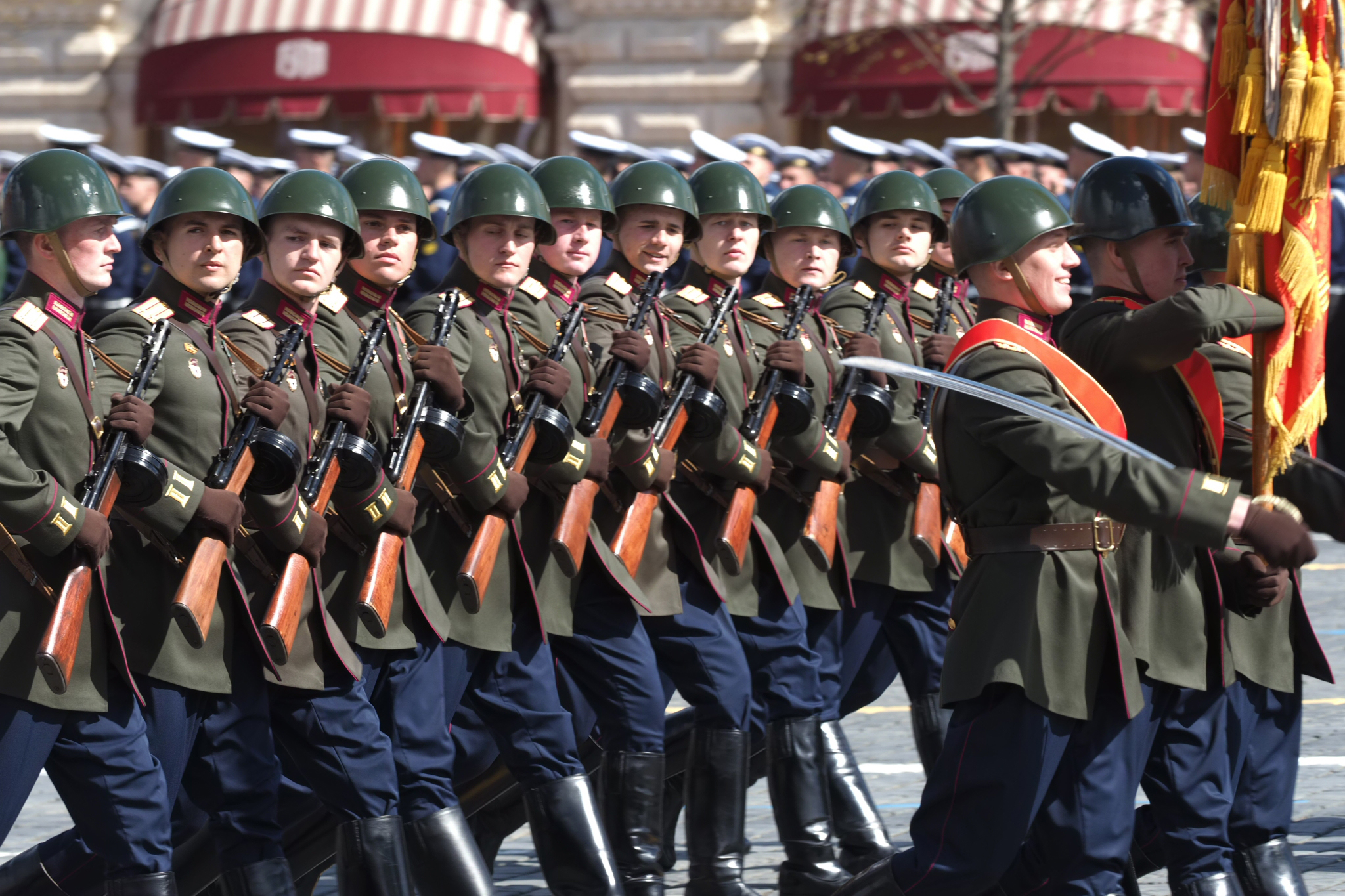 Генеральную репетицию парада Победы провели на Красной Площади. Фото: Антон Гердо, «Вечерняя Москва»