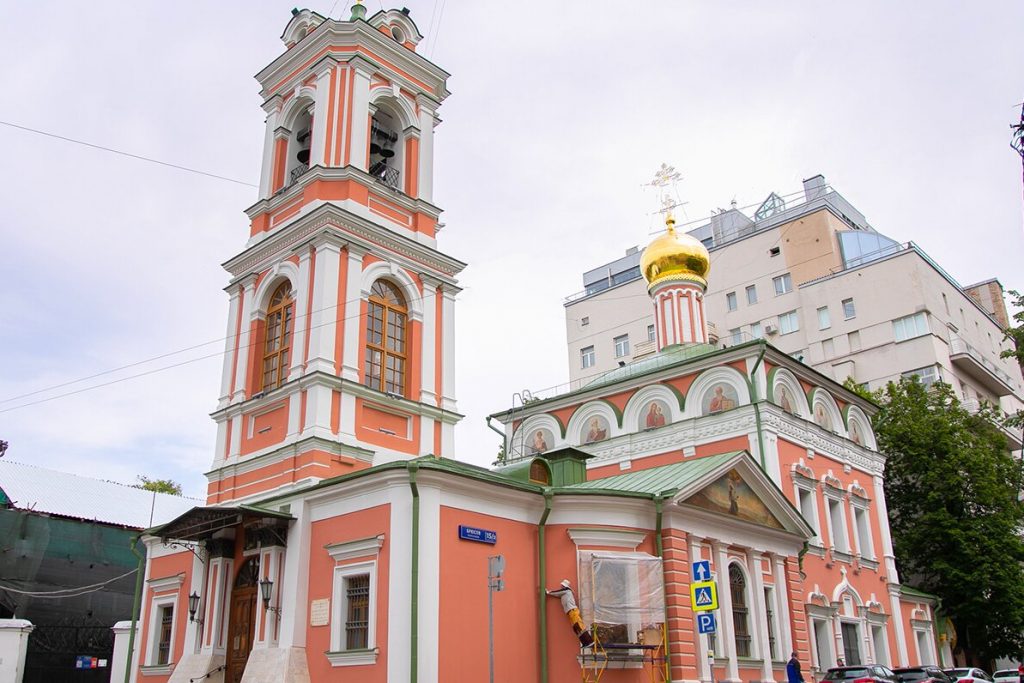 Реставрацию Церкви Воскресения Словущего завершат в 2022 году. Фото: сайт мэра Москвы
