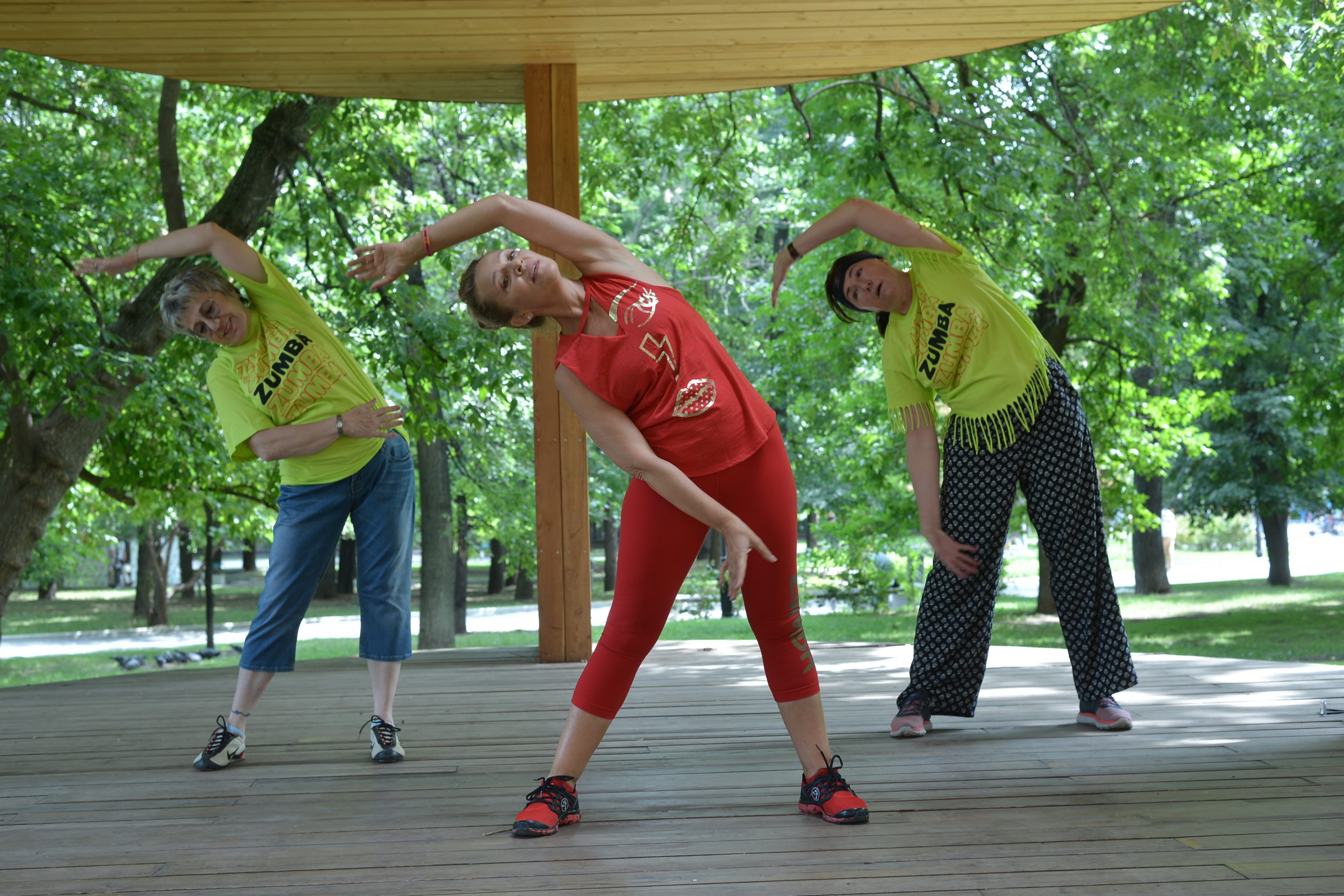 Бесплатные тренировки Zumba Fitness пройдут с 4 августа по 8 сентября в рамках МУФ. Фото: Анна Малакмадзе, «Вечерняя Москва»