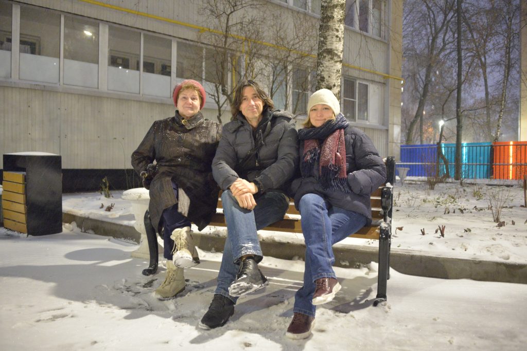 2 декабря 2021 года. Елена Савченко, Глеб Гаврилин, Наталья Кулик (слева направо). Фото: Анна Малакмадзе
