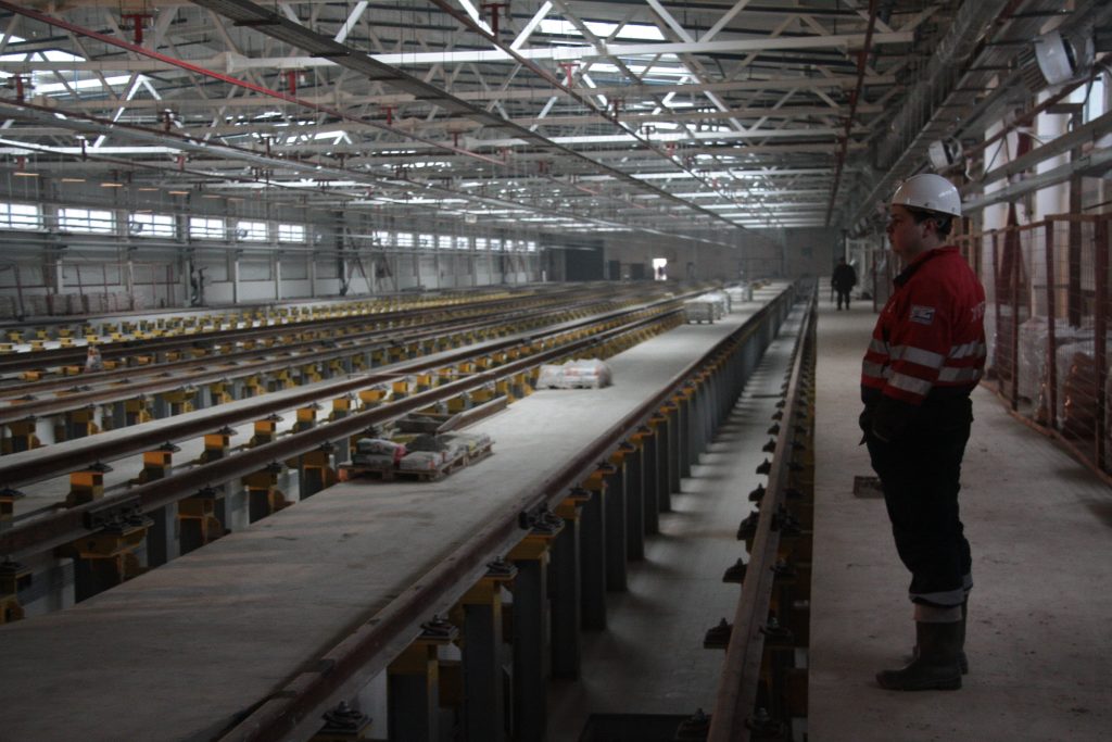 Реконструкция путей началась в электродепо «Красная Пресня» Кольцевой линии метро