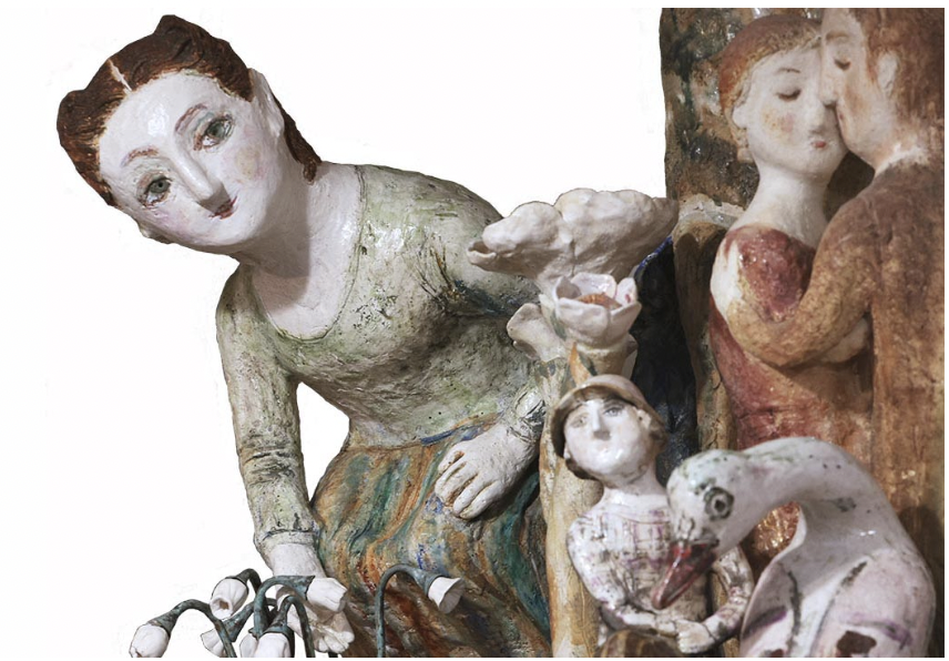 Керамика и дерево: выставку скульптур откроют в Музее русского лубка