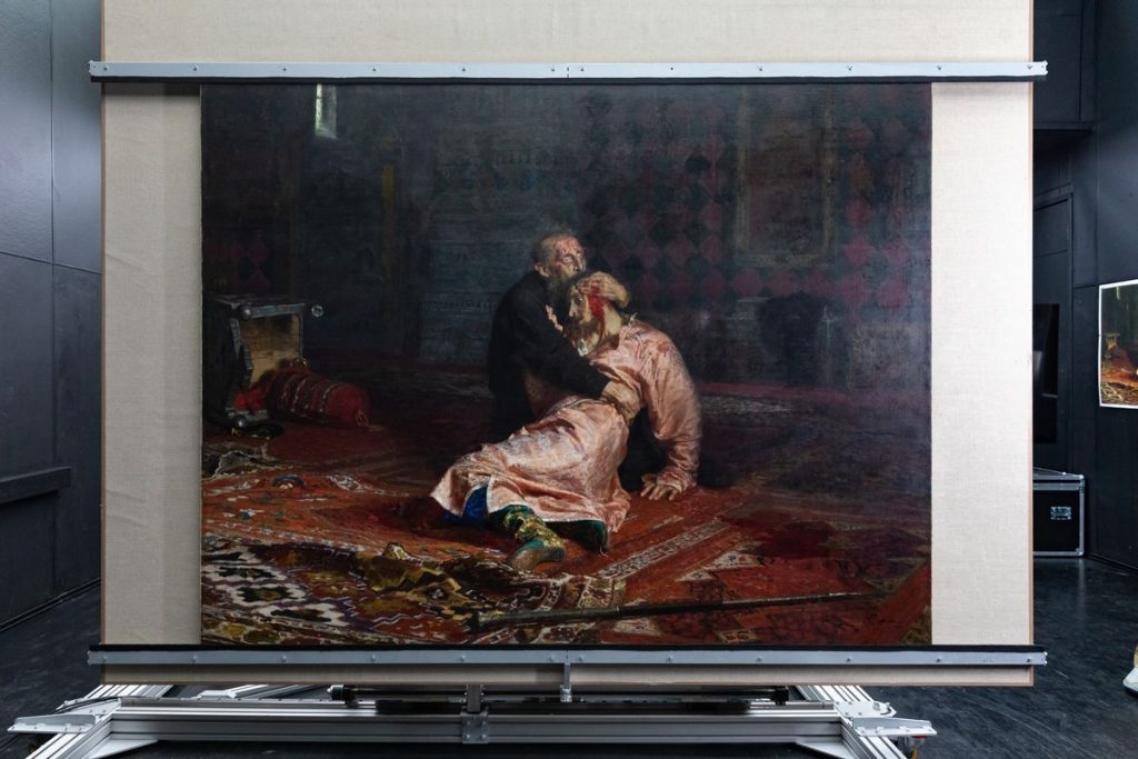 Иван Грозный и сын его Иван: картину закроют антивандальным стеклом в Третьяковской галерее
