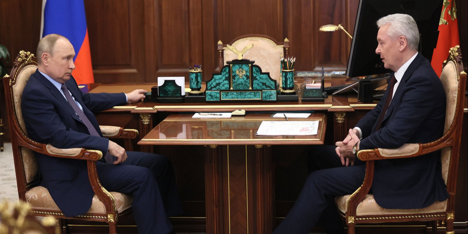 На фото мэр Москвы Сергей Собянин и президент Российской Федерации Владимир Путин. Фото: сайт мэра Москвы
