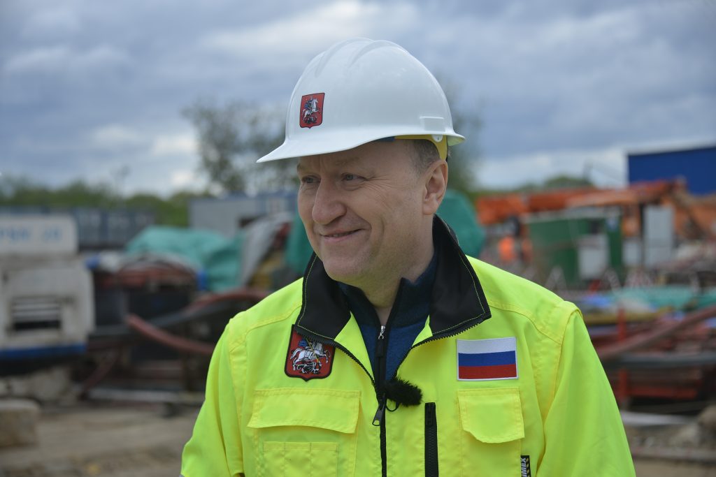 Андрей Бочкарев: Готов монолит путепровода тоннельного типа на южном участке МСД