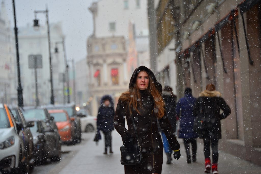 Снежная погода ожидается в Москве в воскресенье