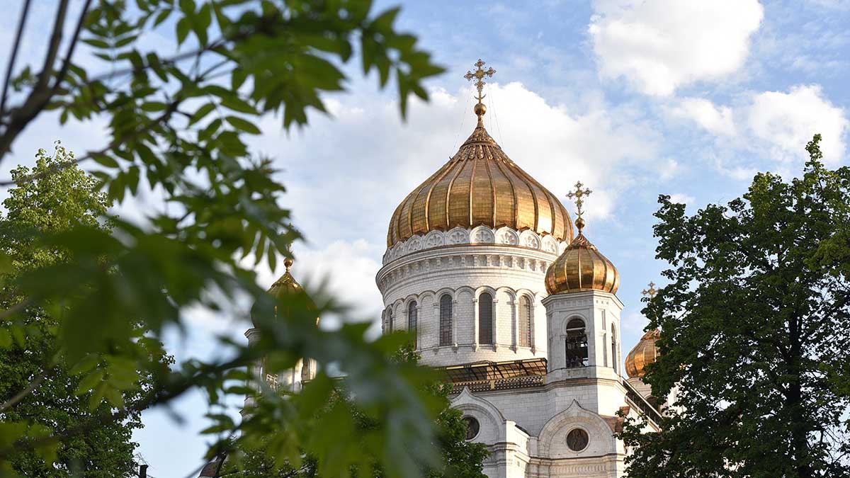 В течение года икона будет выставлена в кафедральном соборном Храме Христа Спасителя в Москве. Фото: Пелагия Замятина, «Вечерняя Москва»