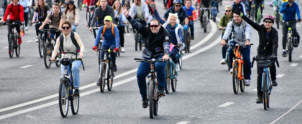 Участие в Московском велофестивале приняли около 50 тысяч человек